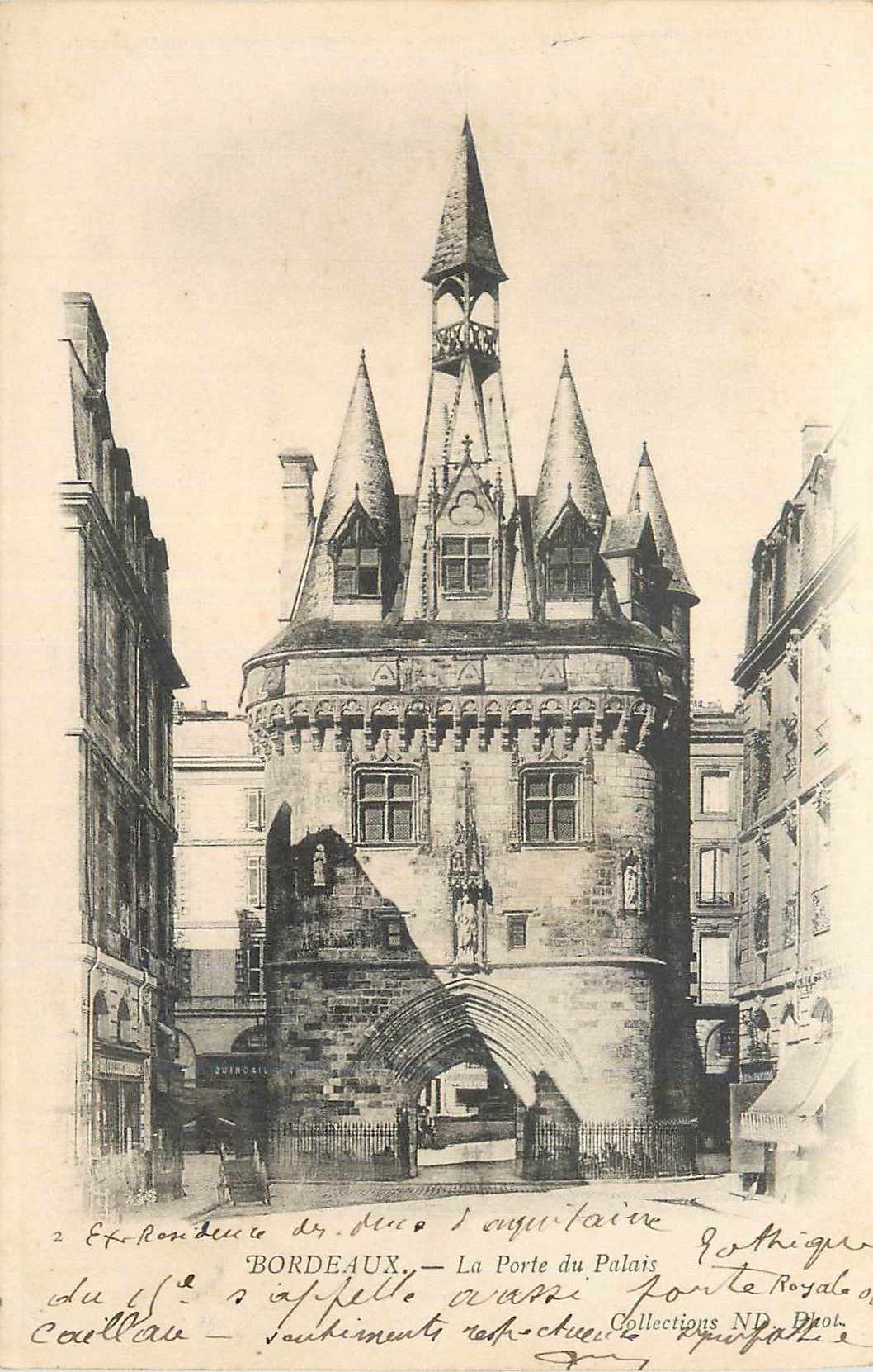 CPA Bordeaux Porte du Palais (carte 1900)
