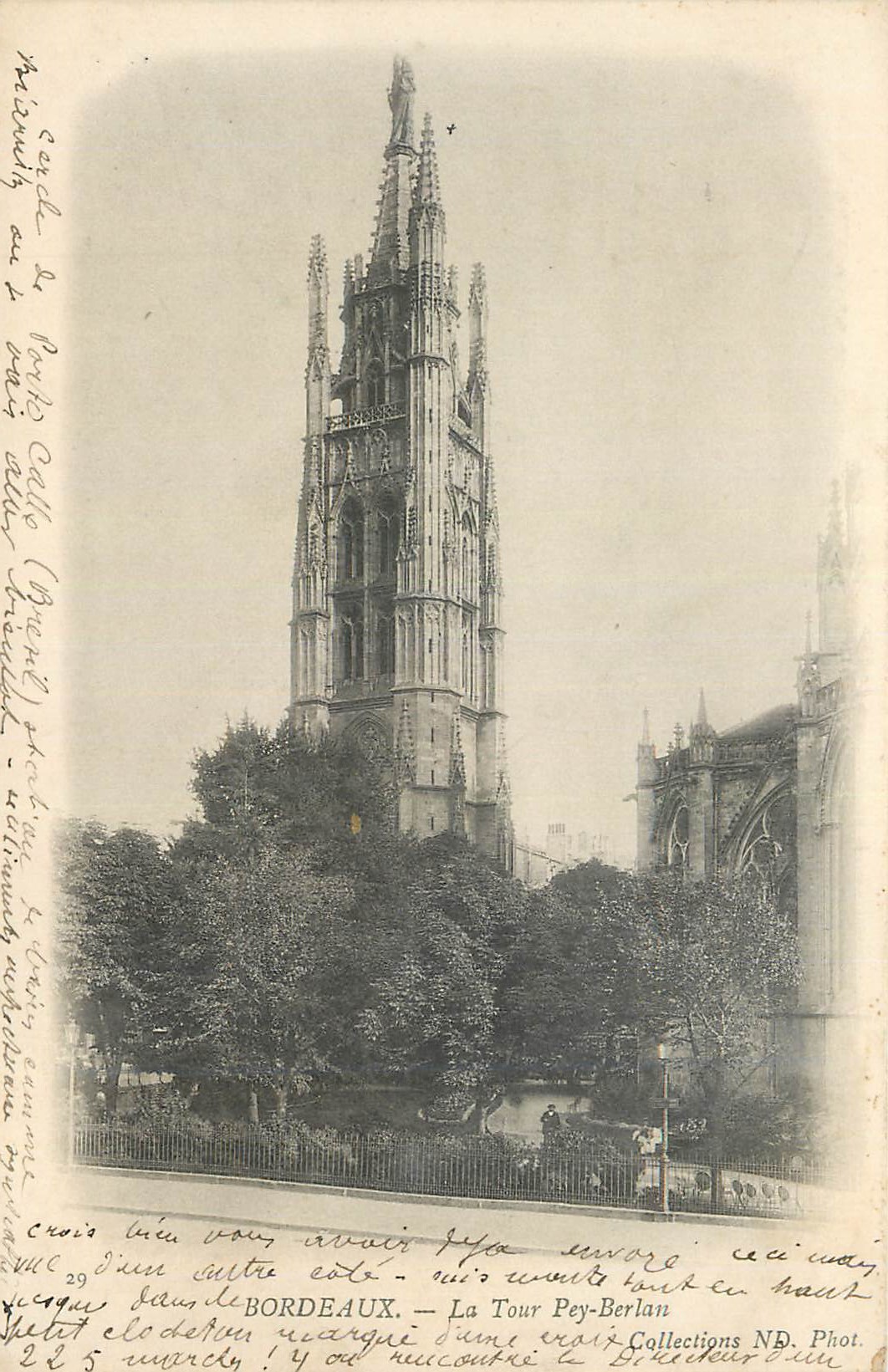 CPA Bordeaux La Tour Pey Berlan (carte 1900)