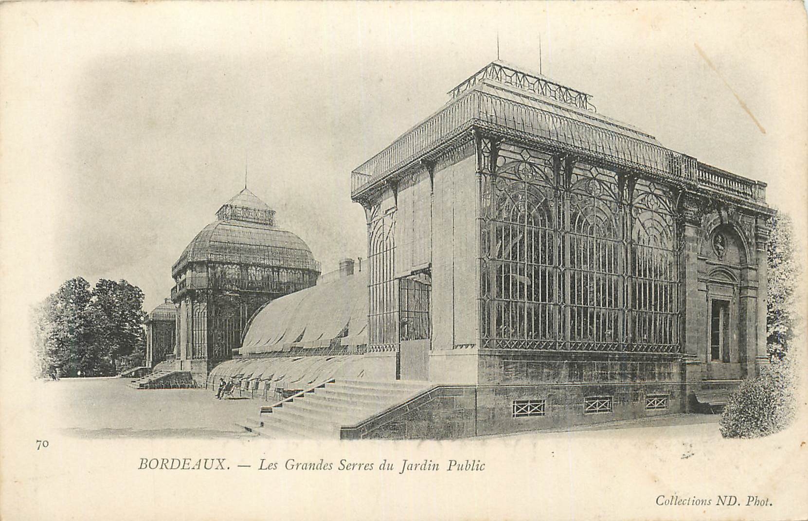 Bordeaux — Die großen Gewächshäuser des öffentlichen Gartens — Sammlung ND. Foto.