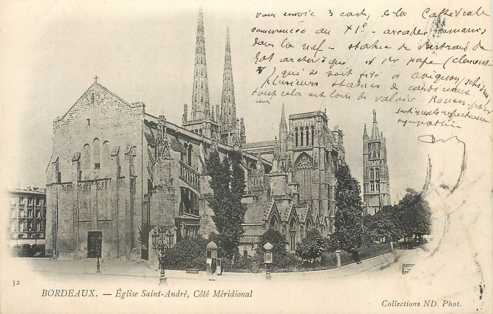 CPA Bordeaux Eglise St Andre Cote Meridional