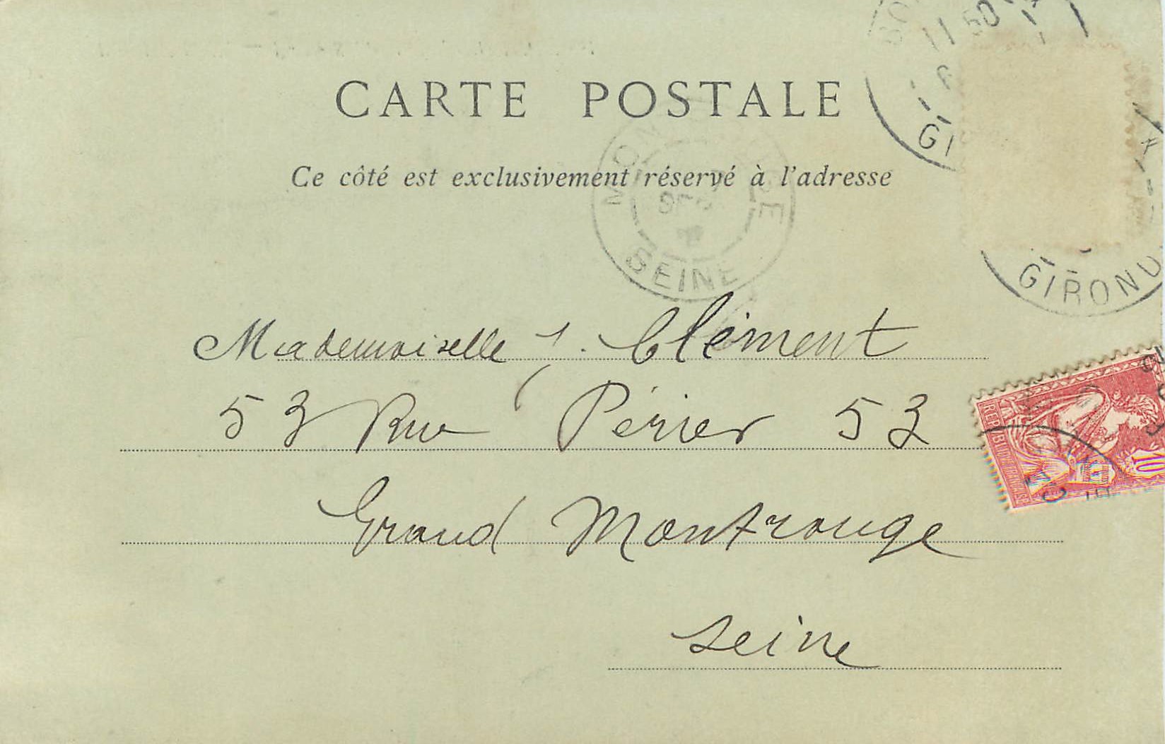 CPA Bordeaux Eglise St Andre Cote Meridional — Verso