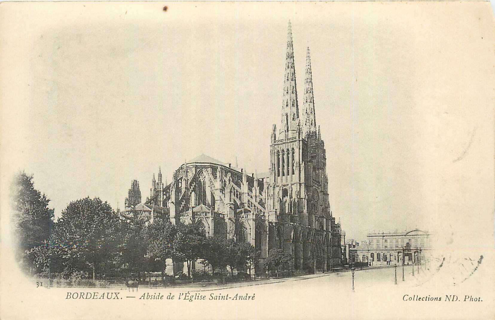 CPA Bordeaux Abside de l'Eglise Saint Andre
