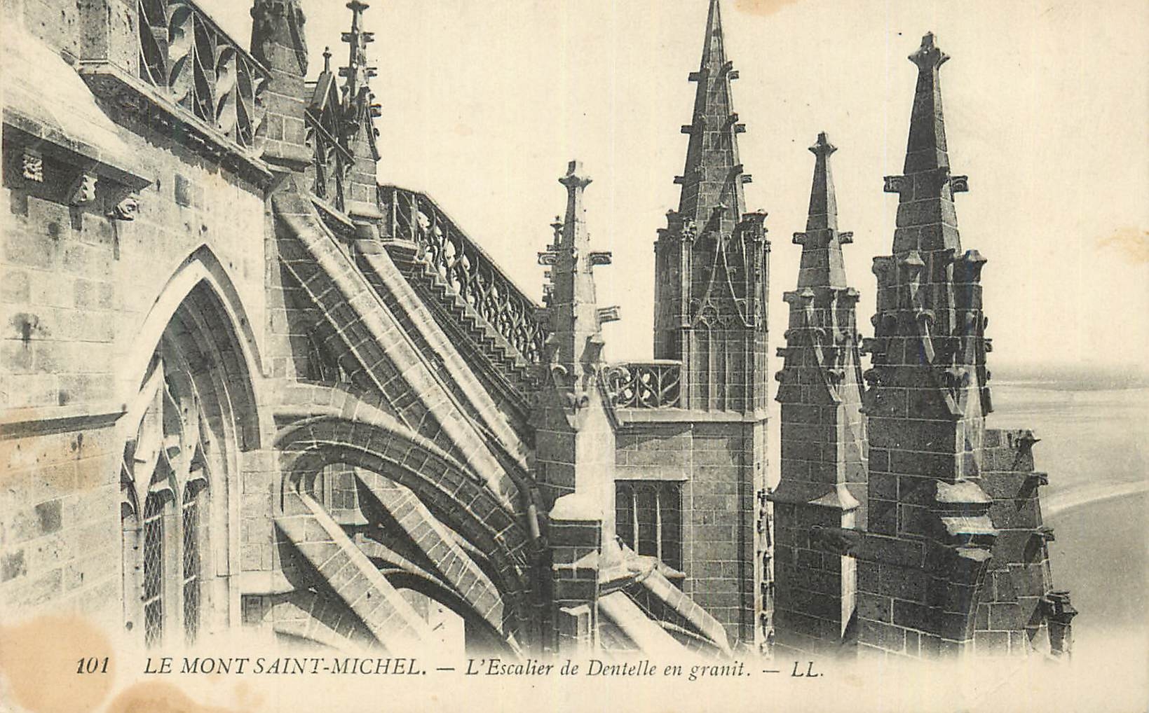 Le Mont-Saint-Michel — L'Escalier de Dentelle en granit — LL. — n° 101