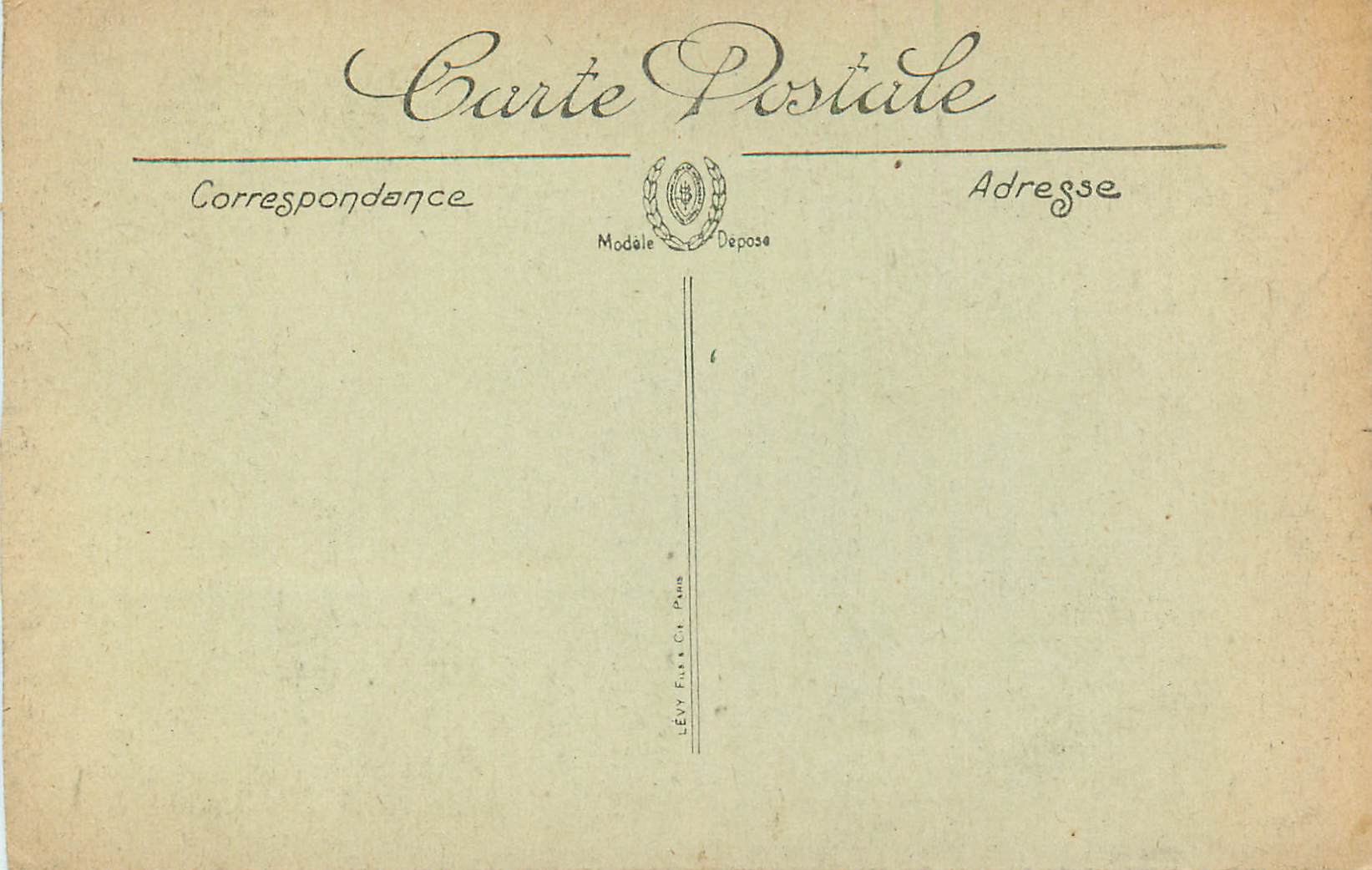 CPA Lourdes La Basilique et le Gave — Verso
