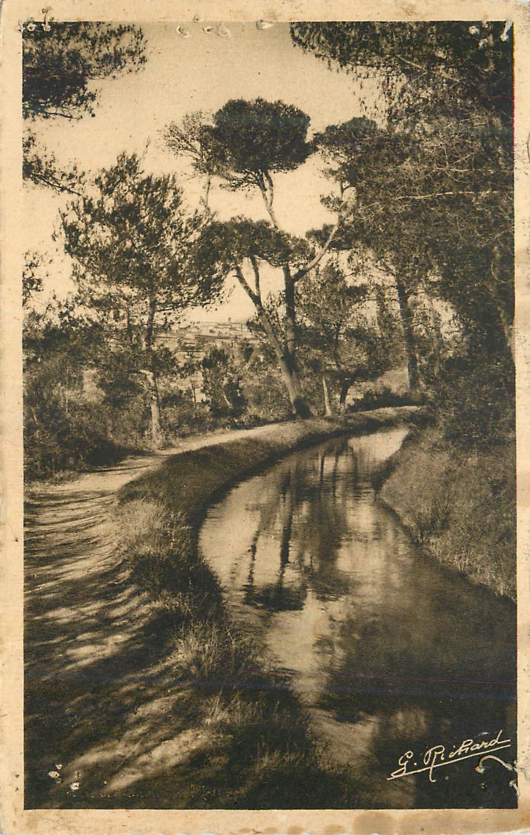 CPA Cote d'Azur Canal de la Chagne et Mougins