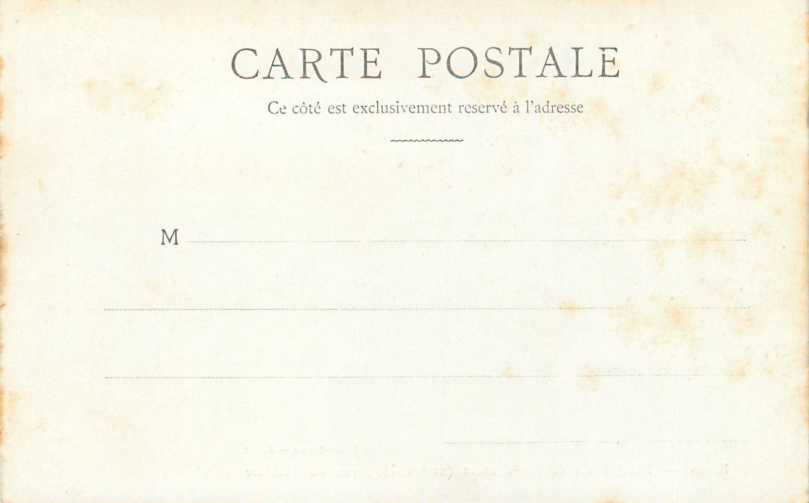 Reims — Hôtel Féret de Montlaurent (xvi° siècle), rue du Barbâtre — Phototypie Ponsin-Druart — Reims — Verso