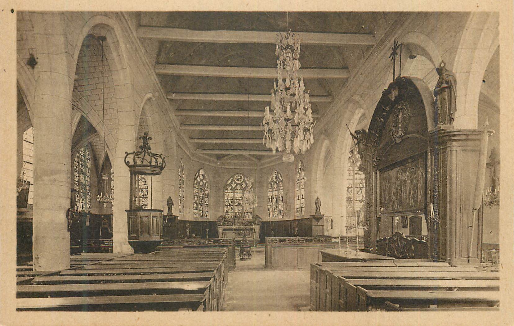 CPA la Ferte Milon (Aisne) Interieur de l'Eglise St Nicolas