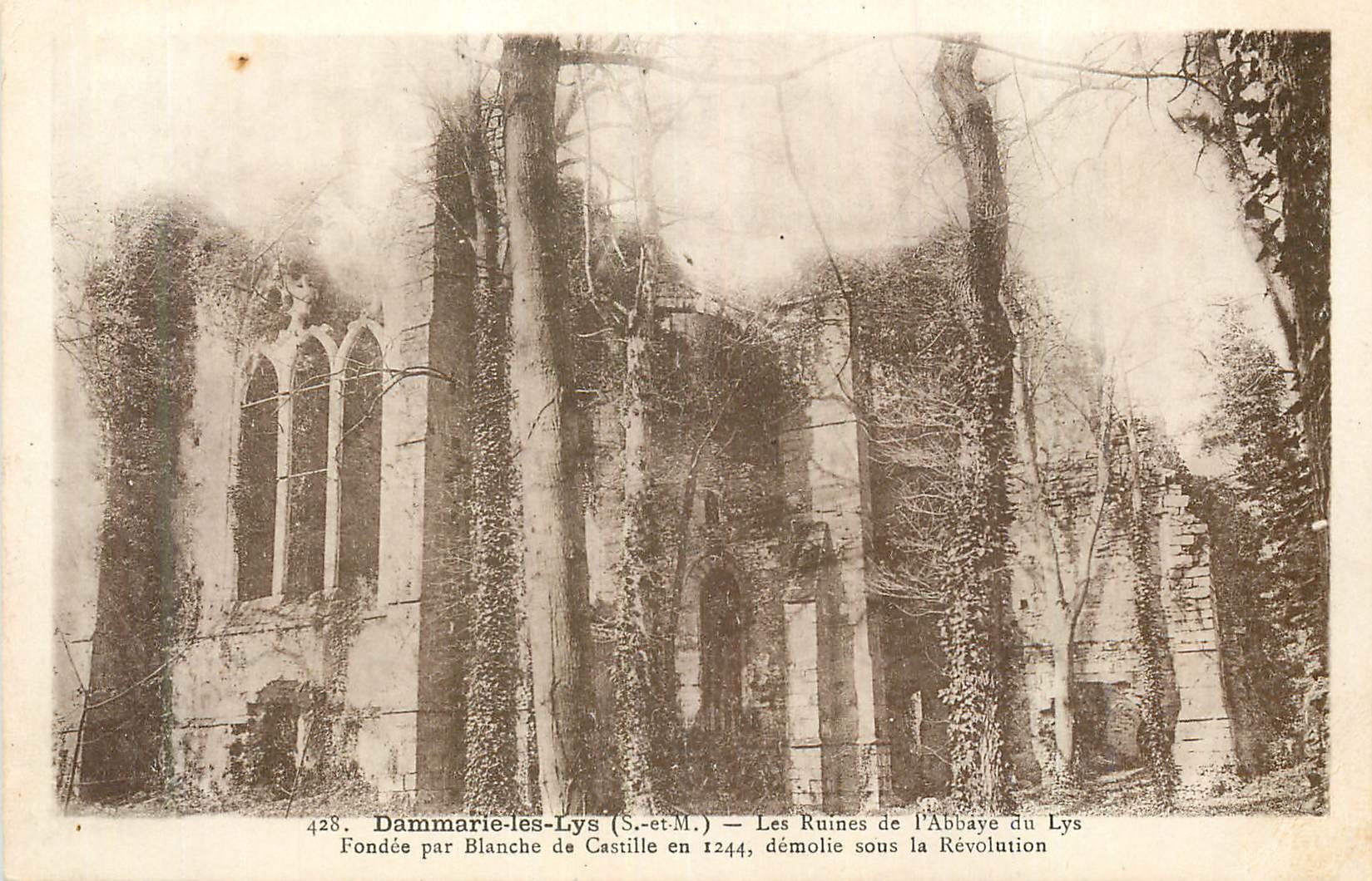 CPA Dammarie les Lys les Ruines de l'Abbaye du Lys Fondee par Blanche de Castille en 1244