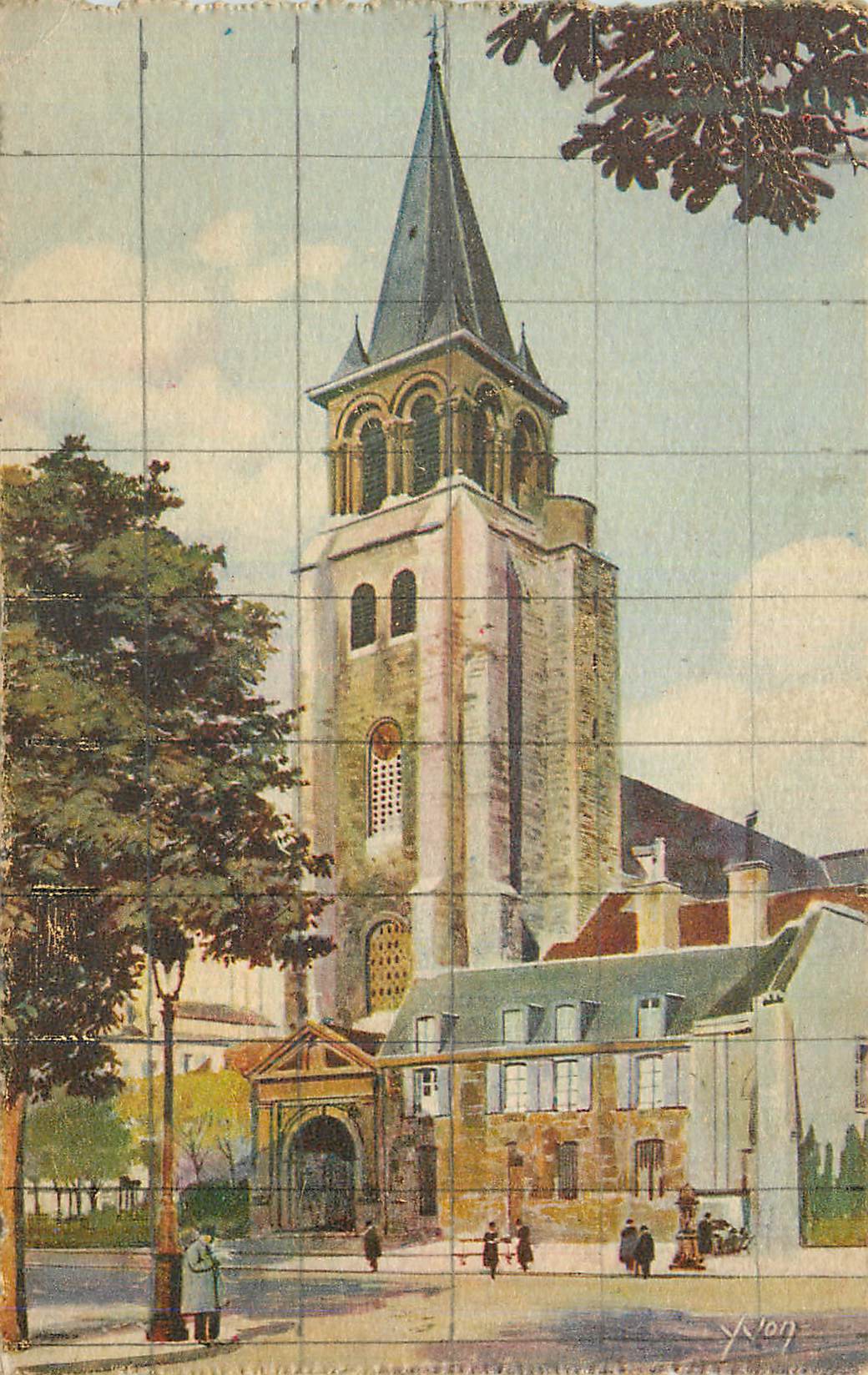 CPA Paris en Flanani l'Eglise Saint Germain des Pres