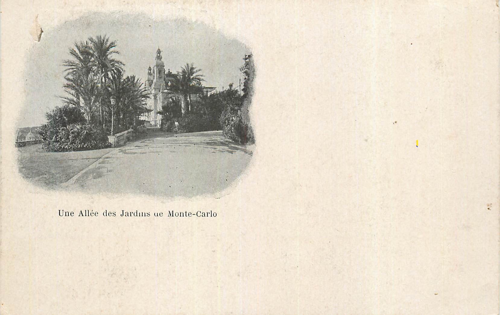 CPA une Allee des Jardins de Monte Carlo
