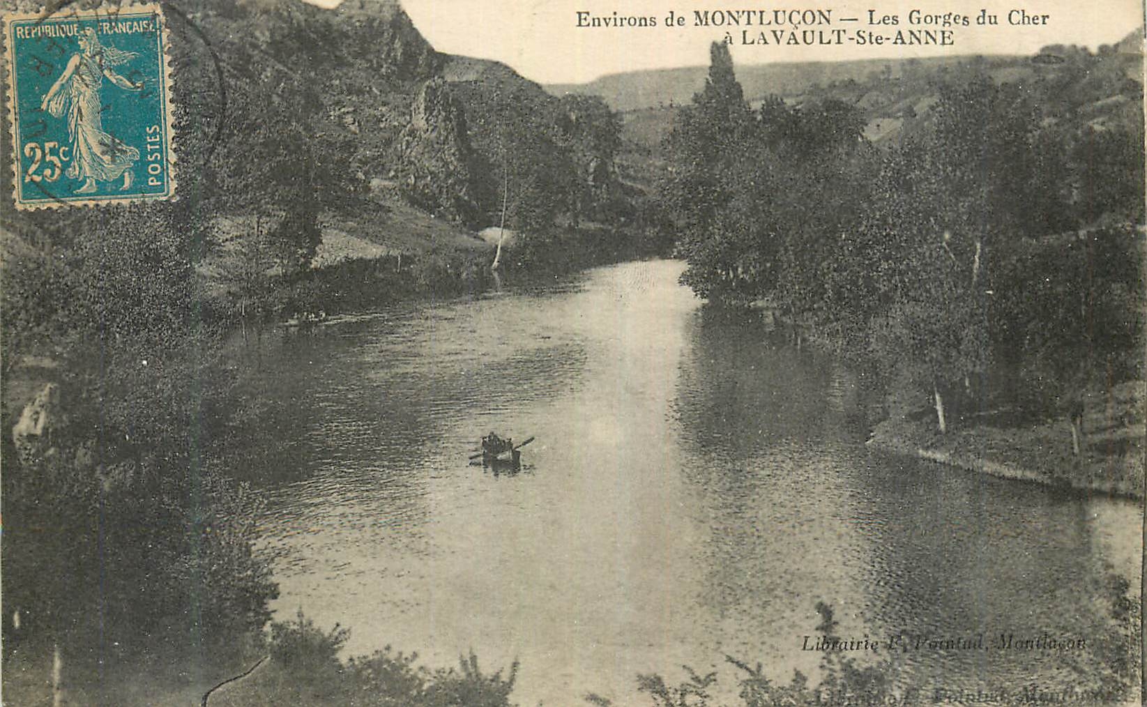 CPA Environs de Montlucon les Gorges du Cher a Lavault Ste Anne