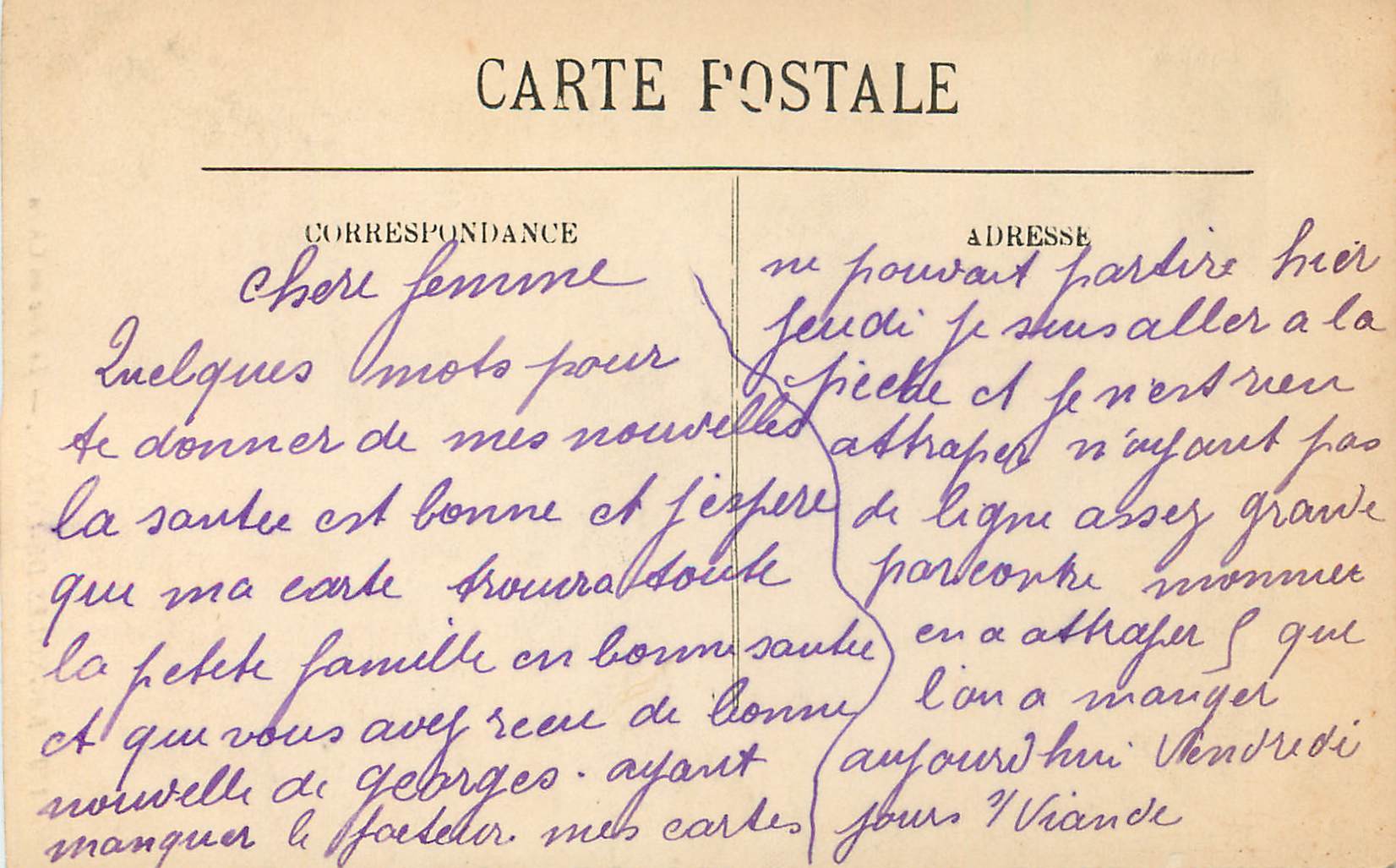 Bagnolles-de-l'Orne — La Rocca del Cane — LL — Verso