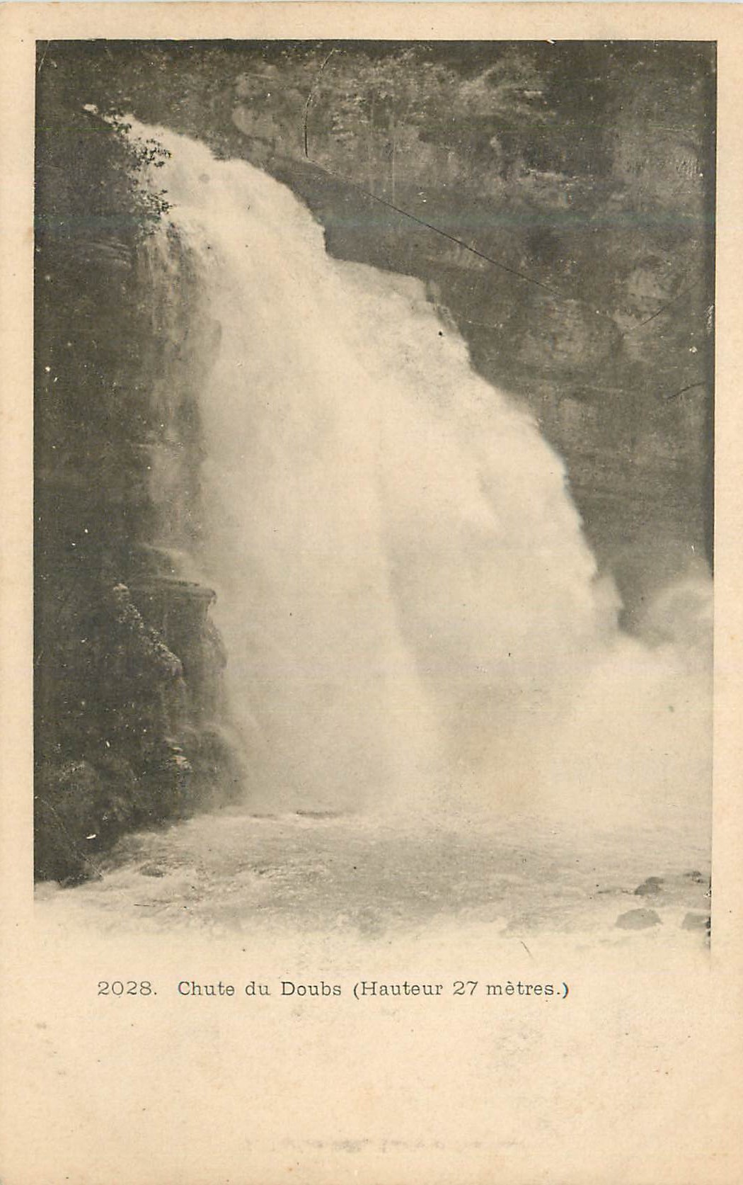 CPA Chute du Doubs (Hauteur 27 Metres)