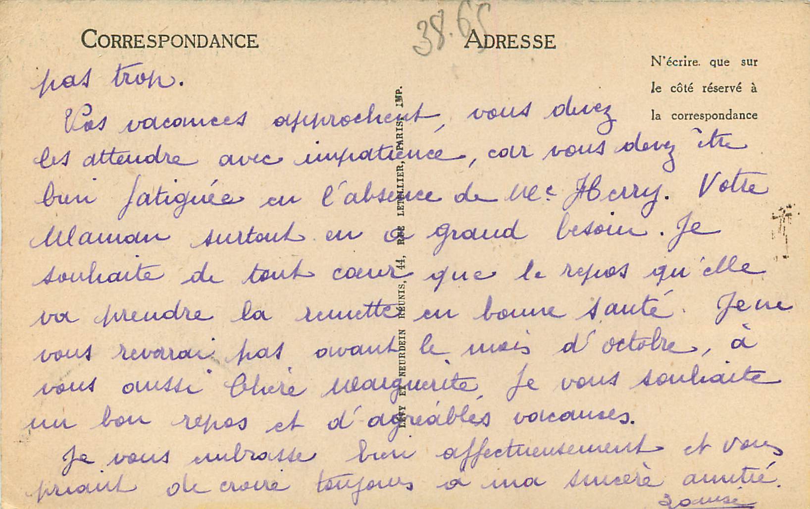 CPA Pierrefonds Vue Generale Cote Sud Ouest du Chateau — Rückseite