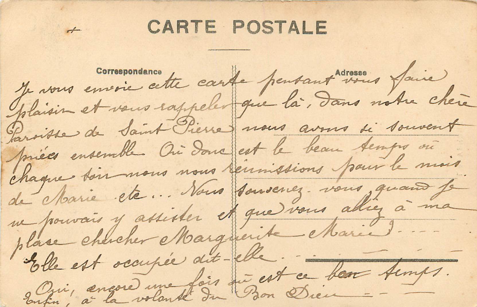 CPA Clermont Ferrand Interieur de l'Eglise des Minimes — Verso