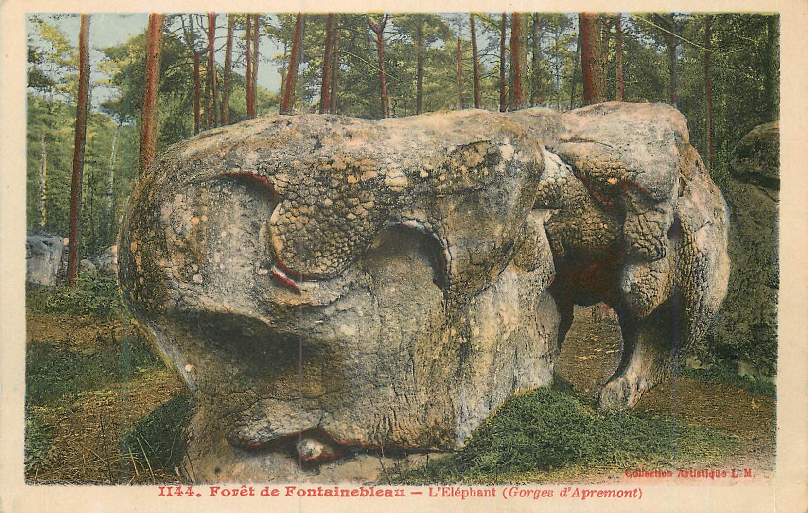 Forêt de Fontainebleau — Der Elefant (Gorges d'Apremont) — Collection Artistique L.M.