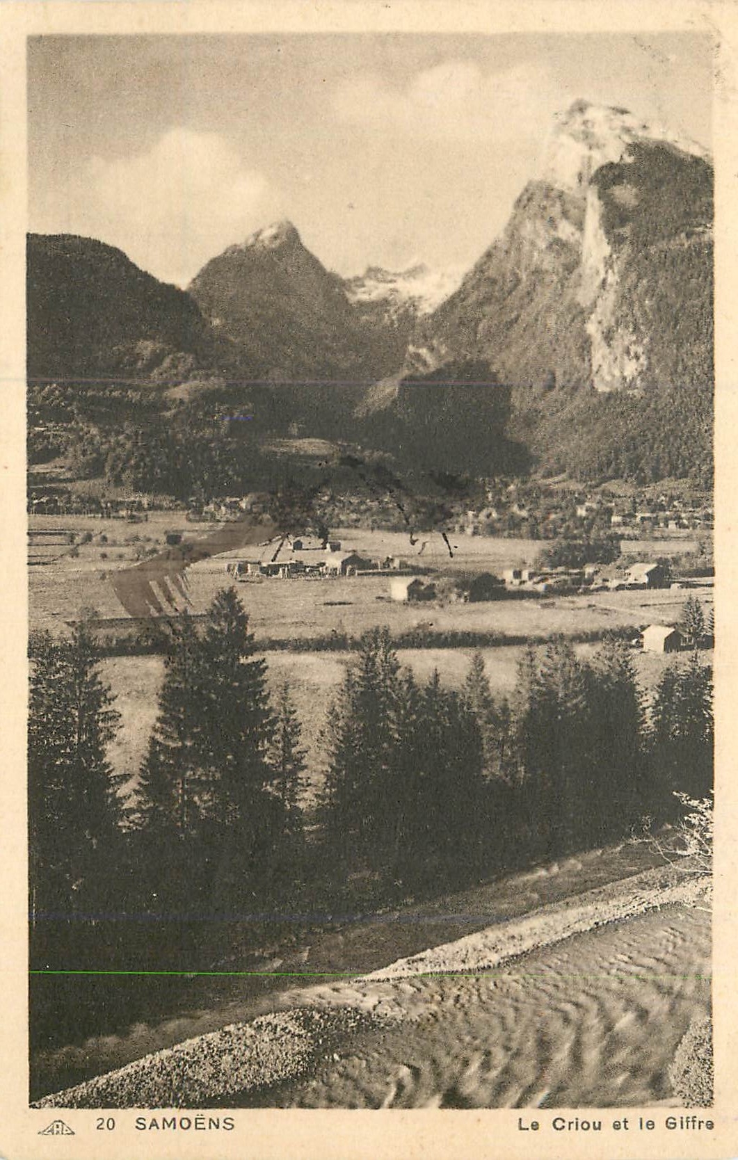 CPA Samoens le Criou et le Giffre
