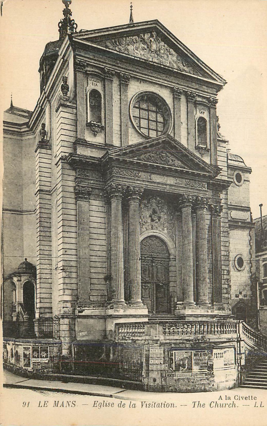 CPA le Mans Eglise de la Visitation