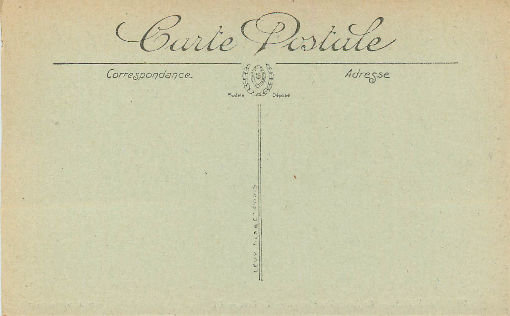 Le Mans — Le Jardin des Plantes — Le Lac — 'A la Civette' — Rückseite