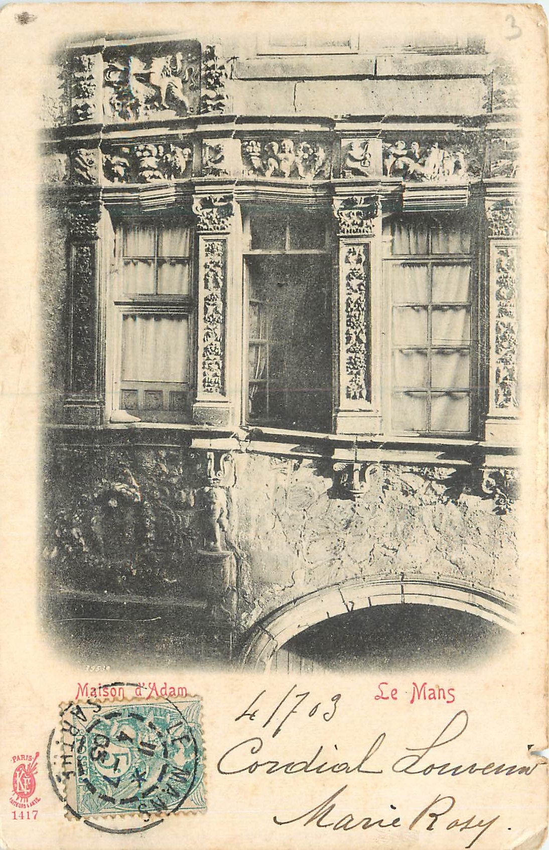 CPA Maison d'Adam le Mans