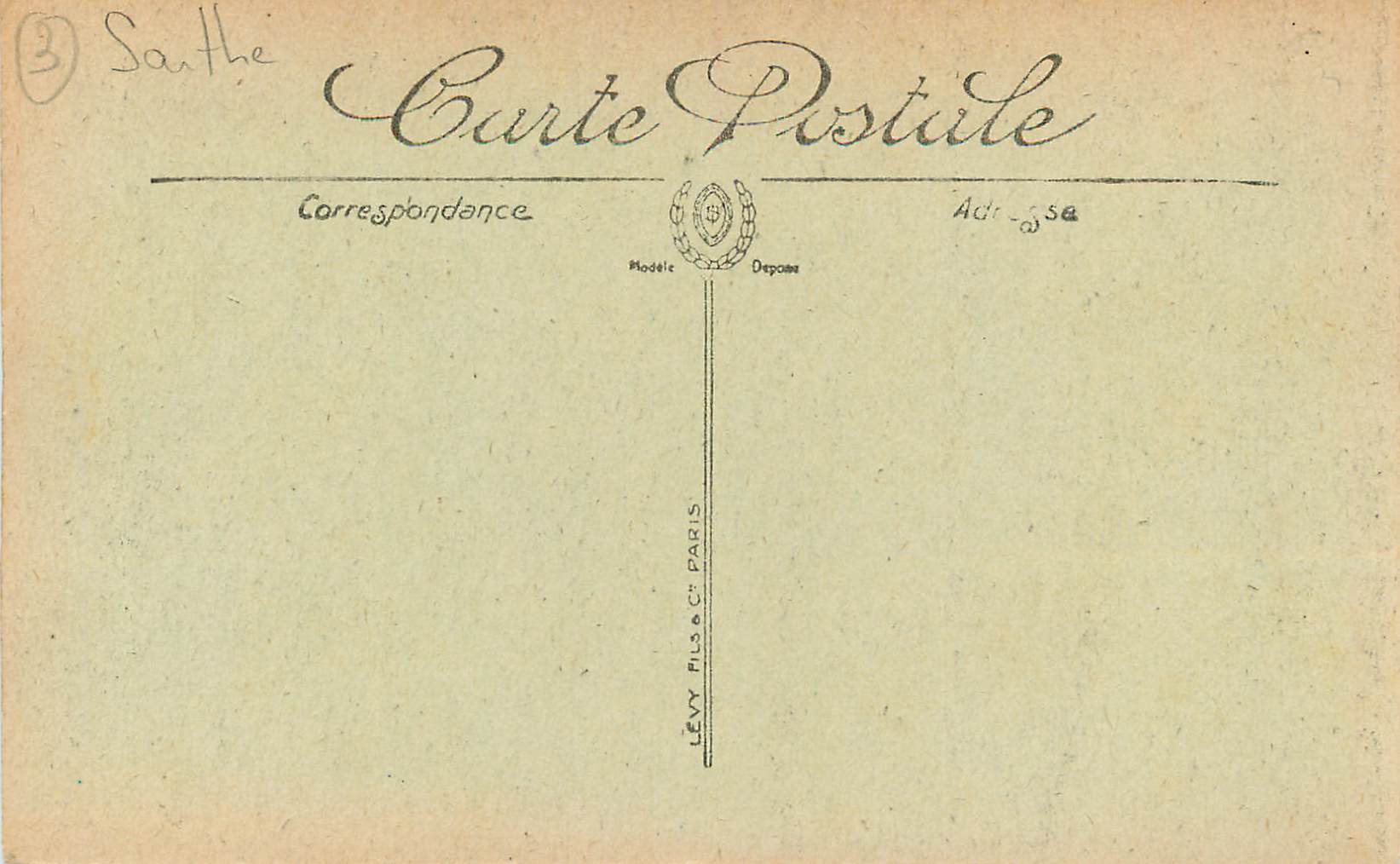 CPA le Mans Interieur de la Cathedrale — Rückseite