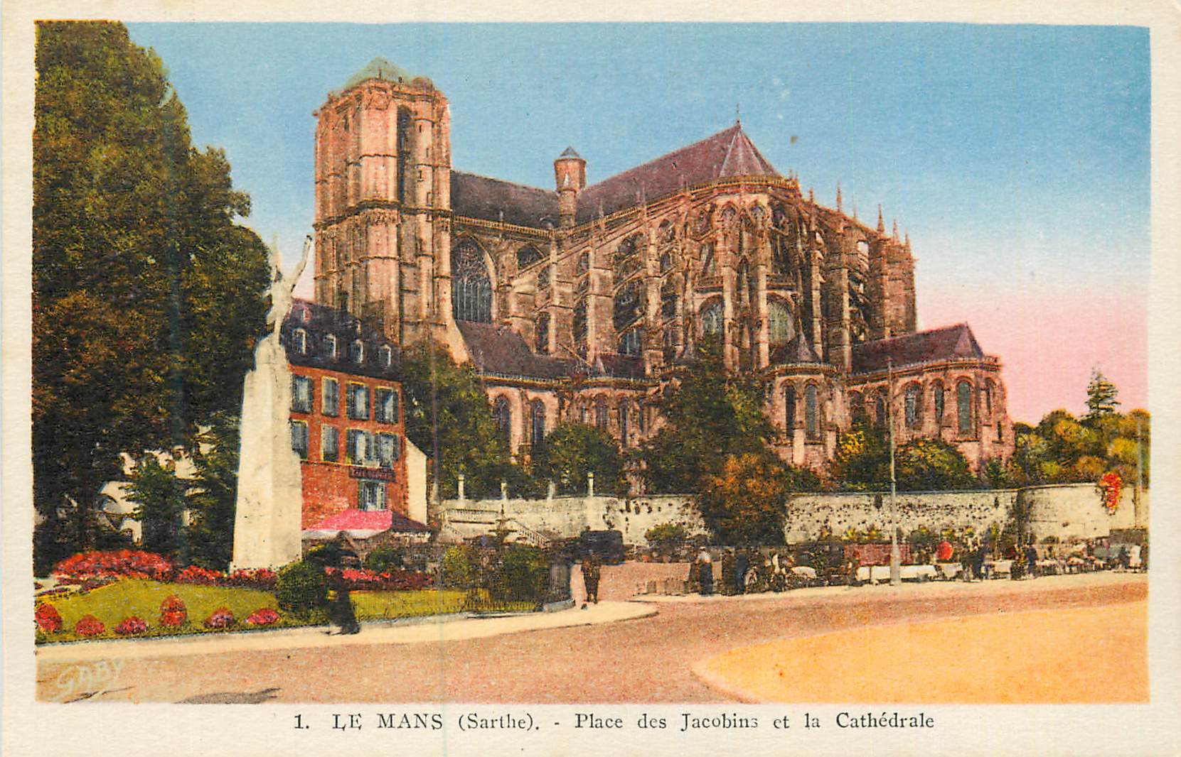 Le Mans (Sarthe) - Place des Jacobins et la Cathédrale — Gaby