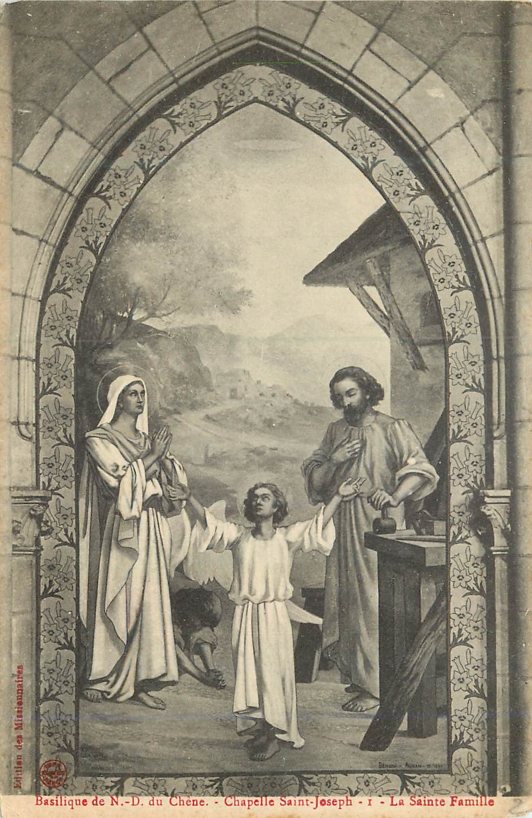 CPA Basilique de ND du Chene Chapelle Saint Joseph la Sainte Famille