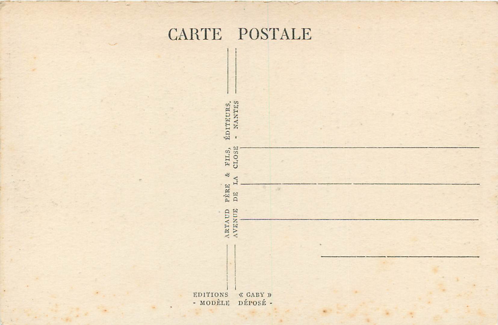 CPA le Mans (Sarthe)Place des Jacobins et la Cathedrale — Rückseite