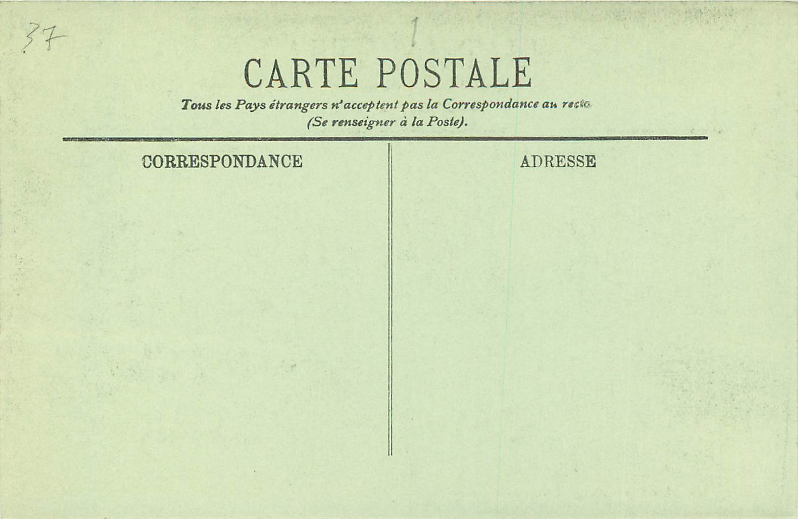 CPA Langeais le Chateau vu du Parc — Verso