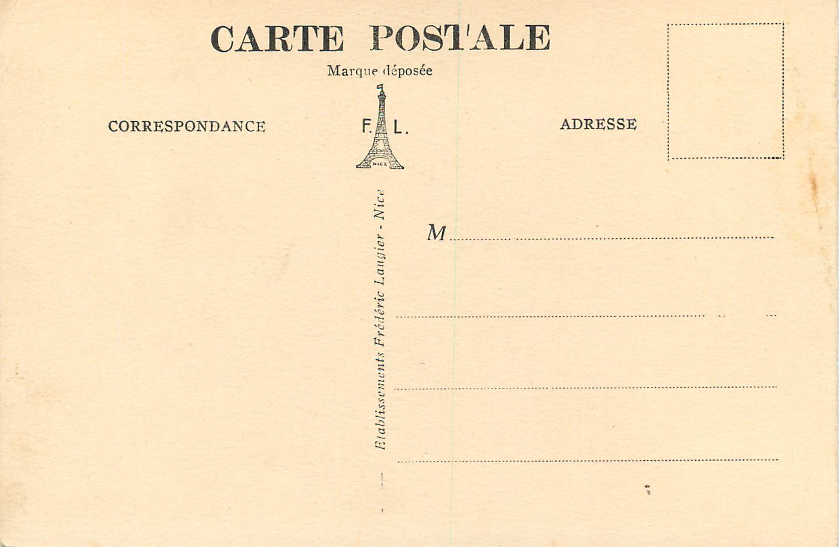 CPA St Cesaire (AM) Interieur des Grottes le Balcon — Rückseite