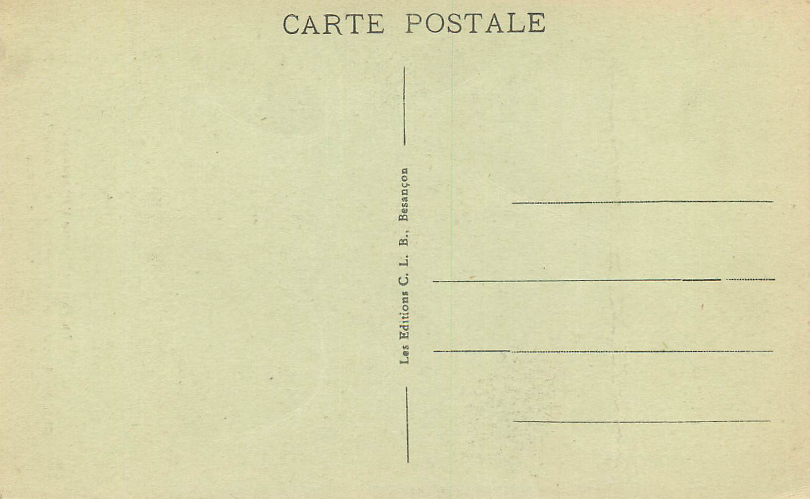 CPA la Haute Saone Pittoresque Environs de Vesoul Echenoz la Meline — Rückseite