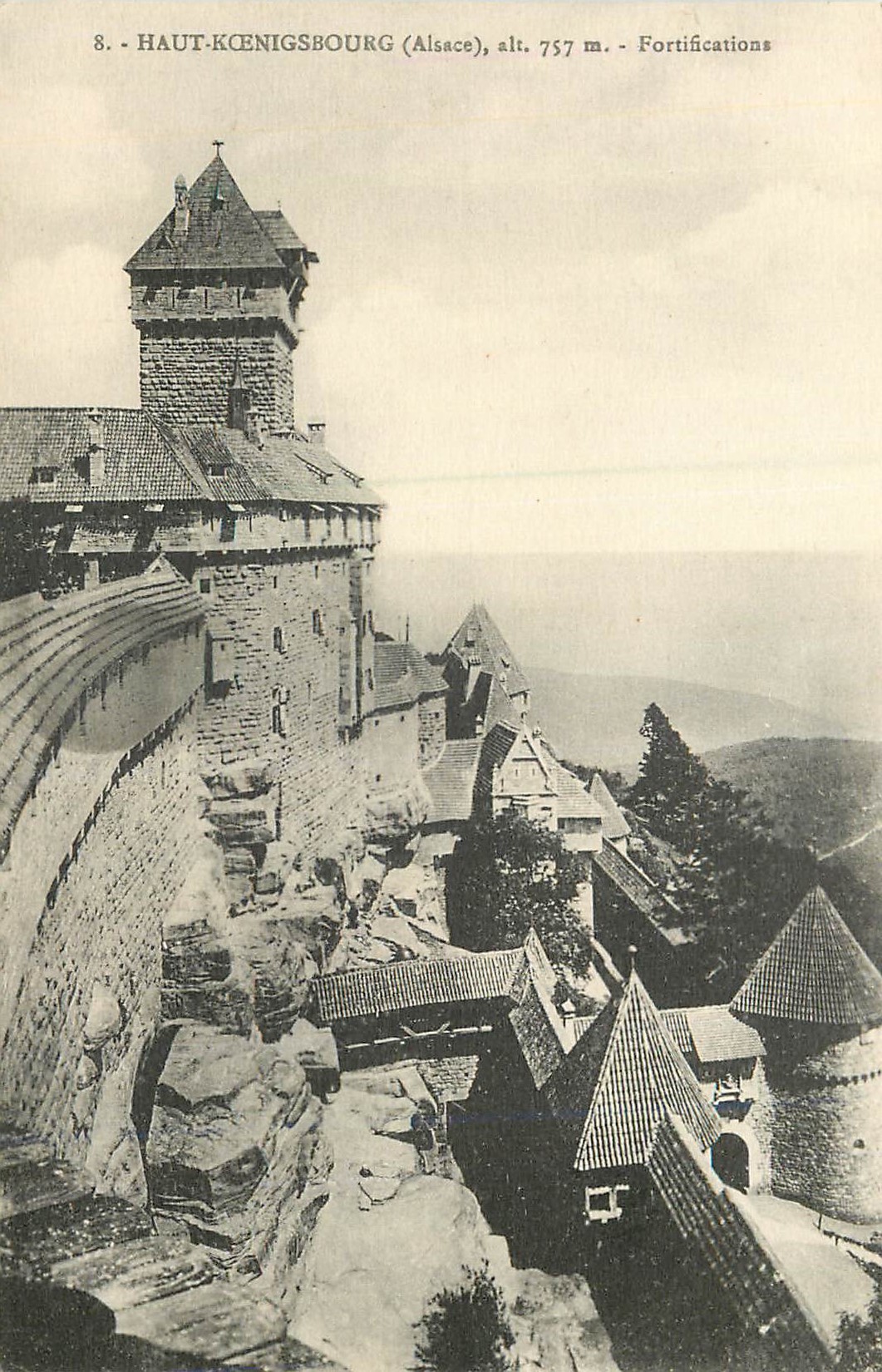 CPA Haut Koenigsbourg (Alsace) alt 757m Fortifications