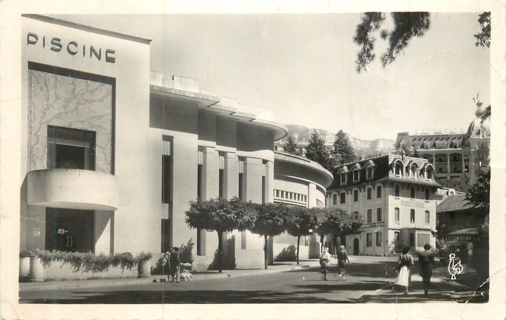 CPM Aix les Bains (Savoie) l'Hotel des Bains et l'Etablissement Thermal