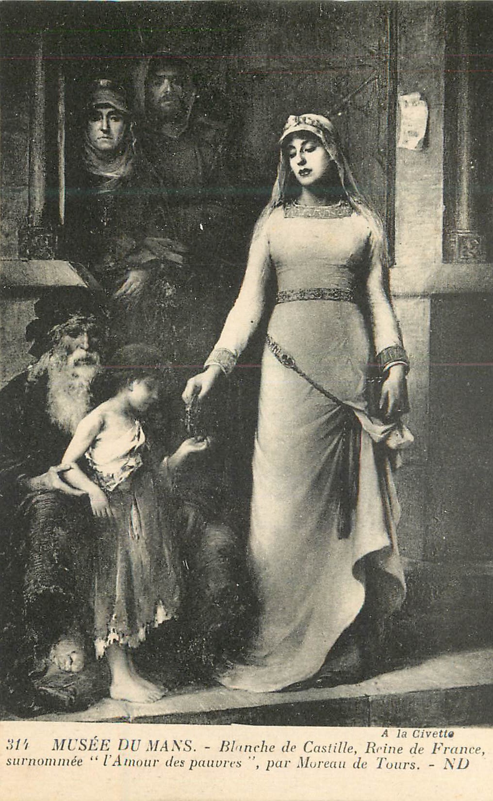 CPA Musee du Mans Blanche de Castille Reine de France 