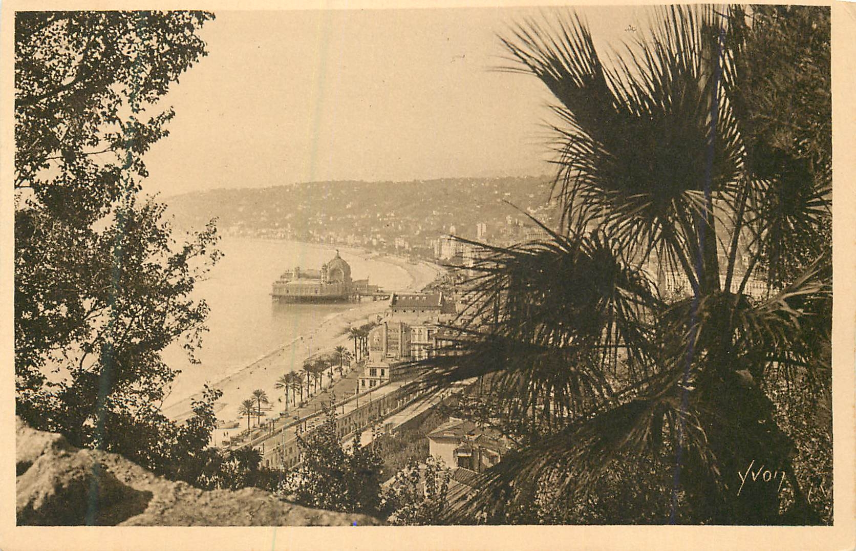 CPA Cote d'Azur Nice (Alpes Maritimes) Vue Panoramique Prise de la Cascade du Chateau