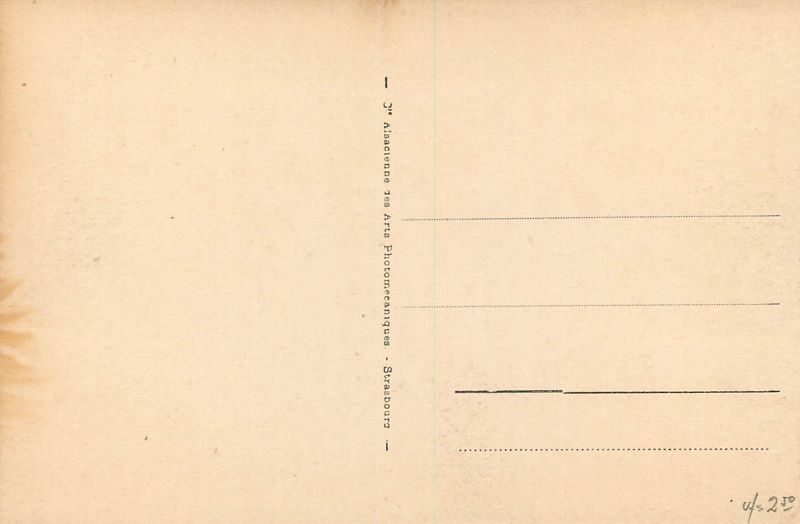 CPA Cabourg la Digue et la Plage — Rückseite