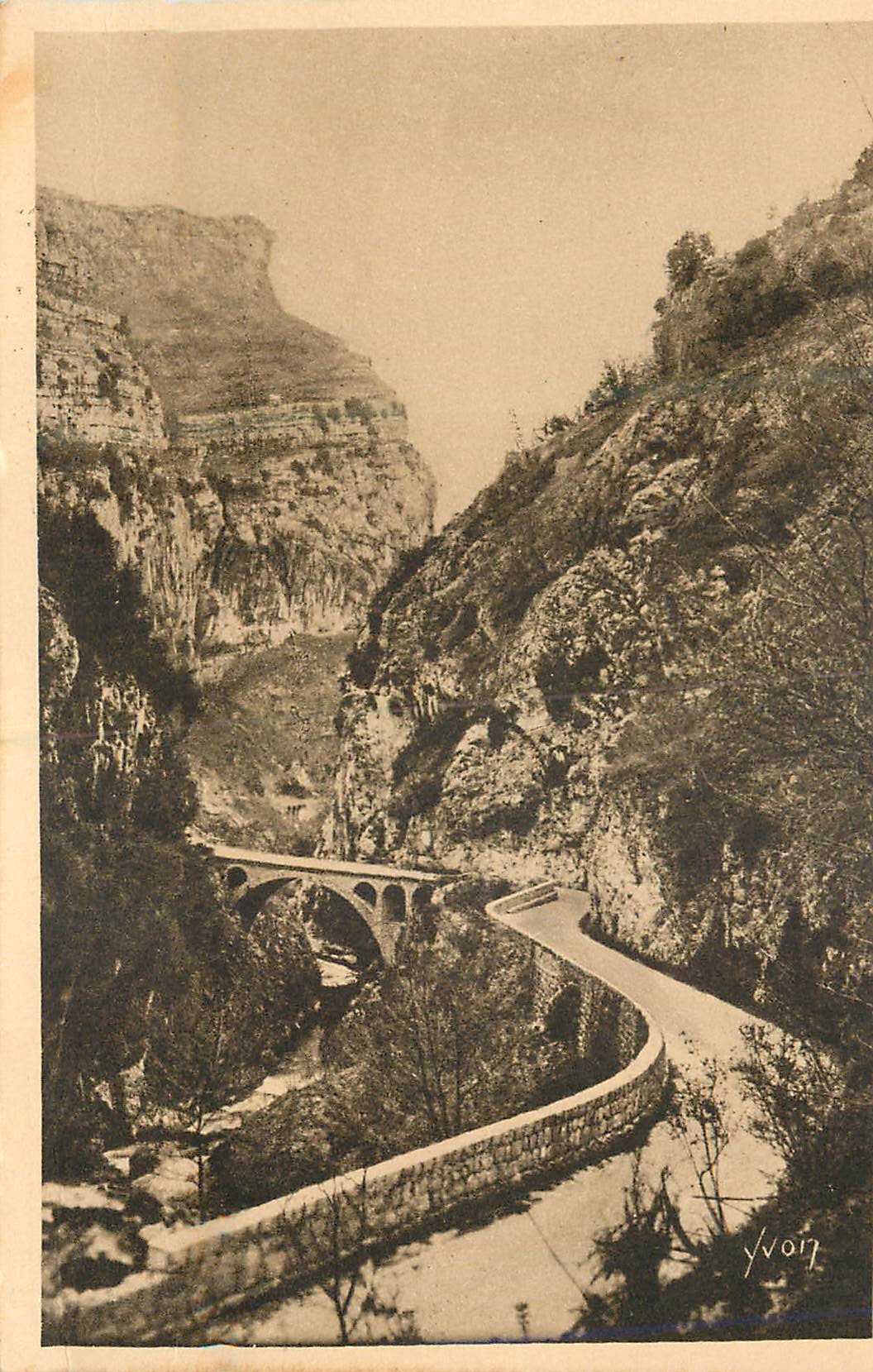 CPA Cote d'Azur les Gorges du Loup (Alpes Maritimes) Pont de l'Abime