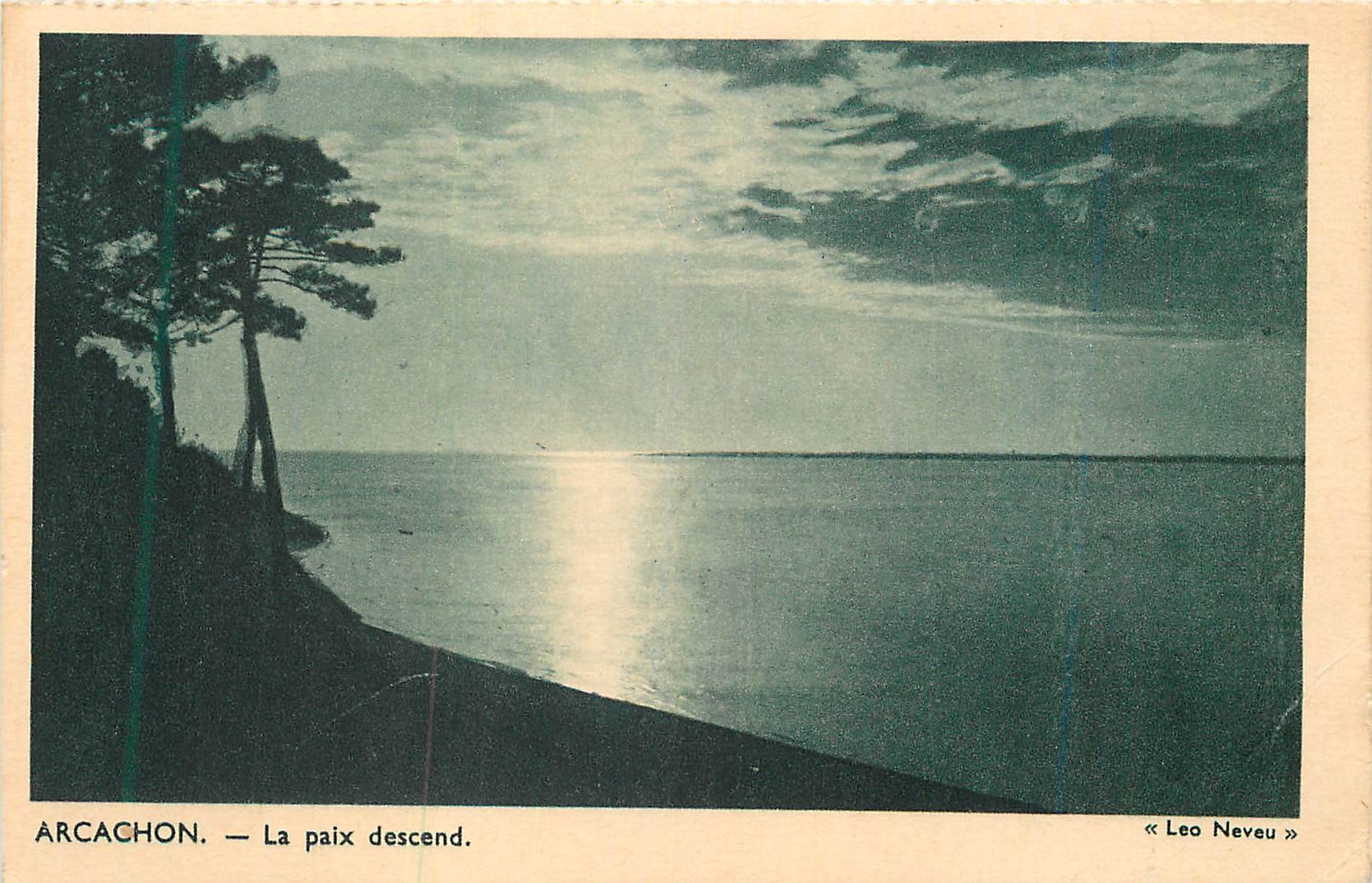 CPA Arcachon Cote d'Argent la Paix Descend