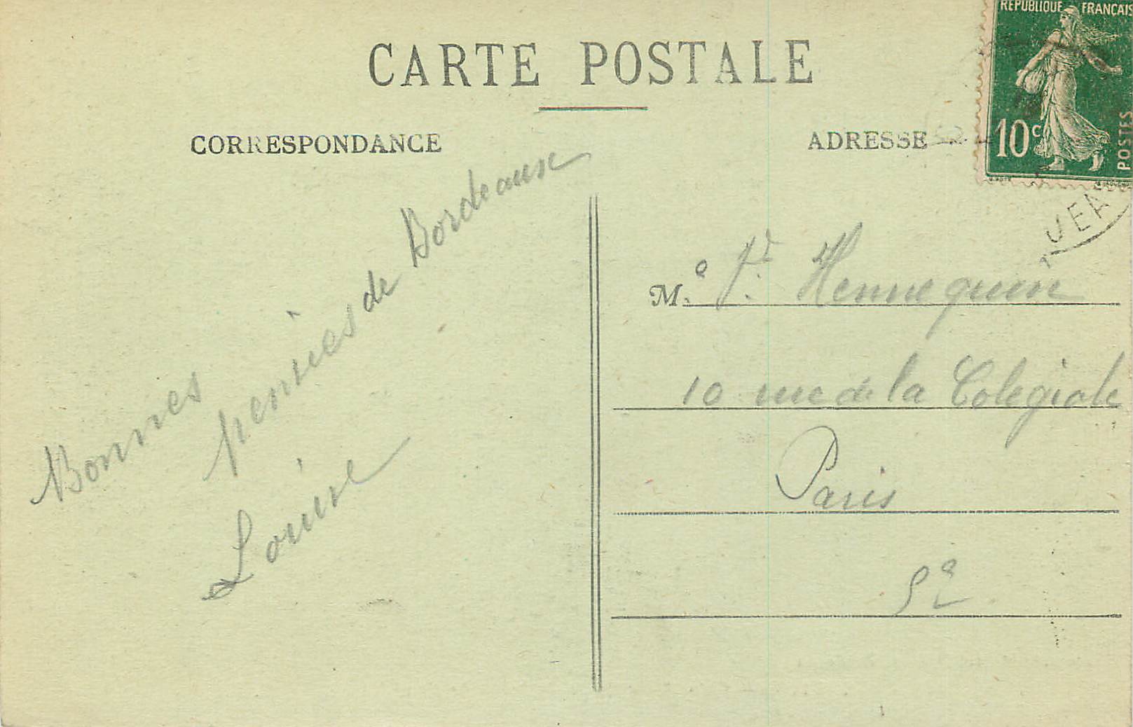 CPA Bordeaux Cathedrale Saint Andre le Grand Autel — Verso