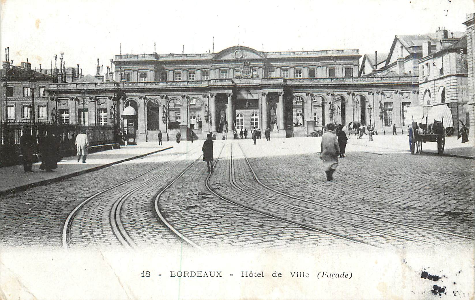 CPA Bordeaux Hotel de Ville(Facade)