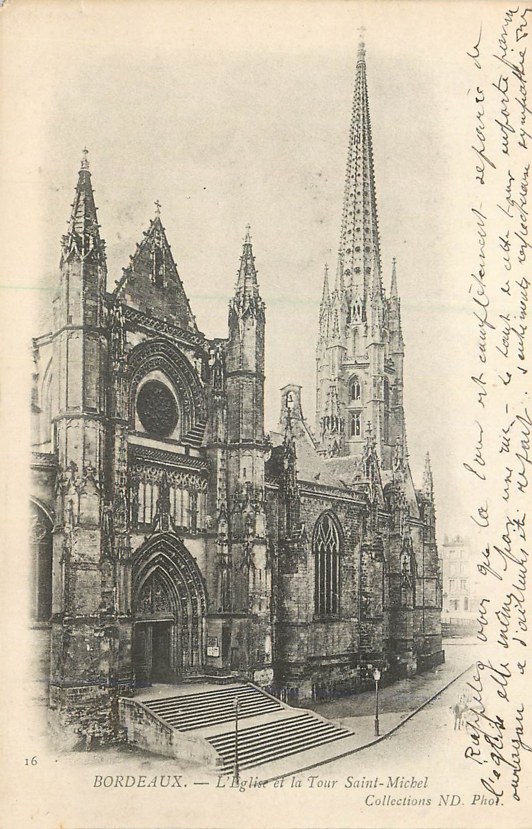 Bordeaux — The Church and Saint Michel Tower — Collections ND. Phot. no. 16