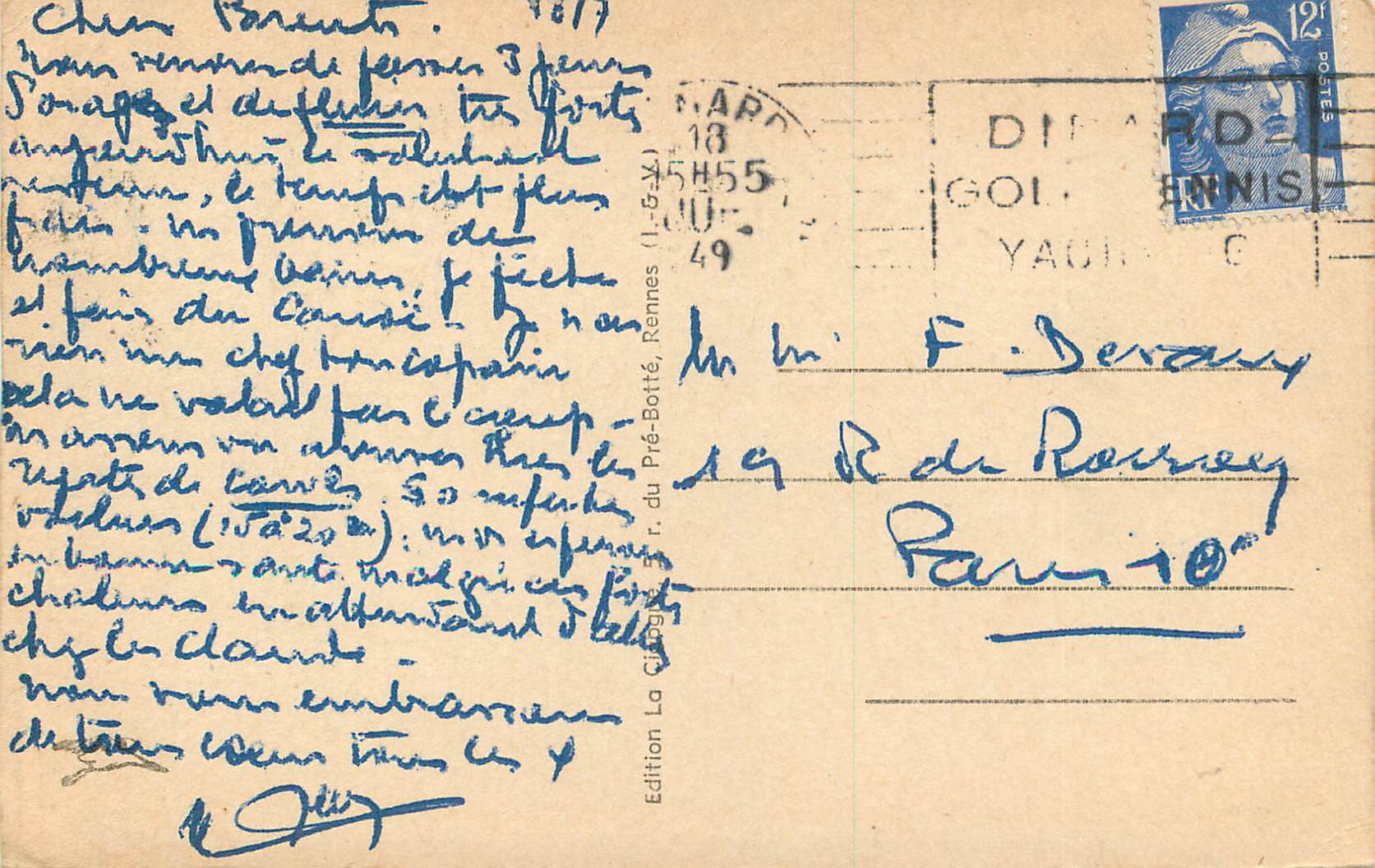 Dinard (Il.-et-V.) — Le Palmeraie et Saint-Malo — Reverso