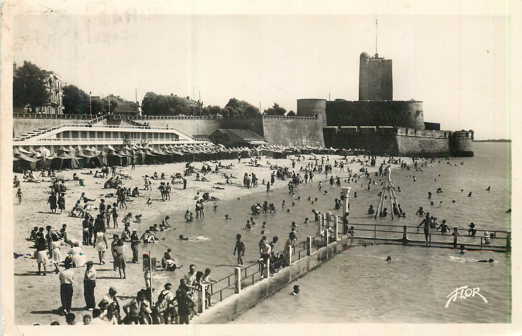 CPM Fouras le Fort et la Plage vue du Plongeoir