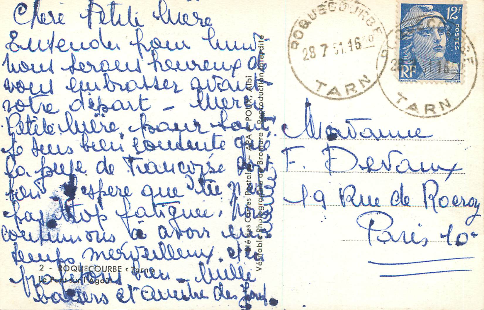 CPM Roquecourbe — Rückseite