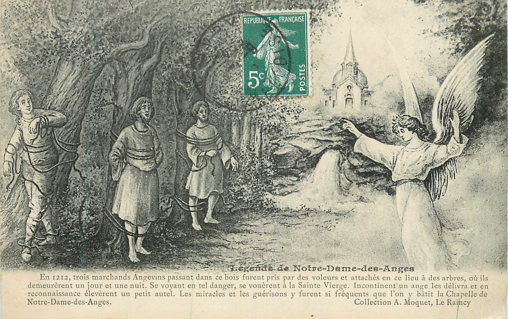 CPA Legende de Notre Dame des Anges