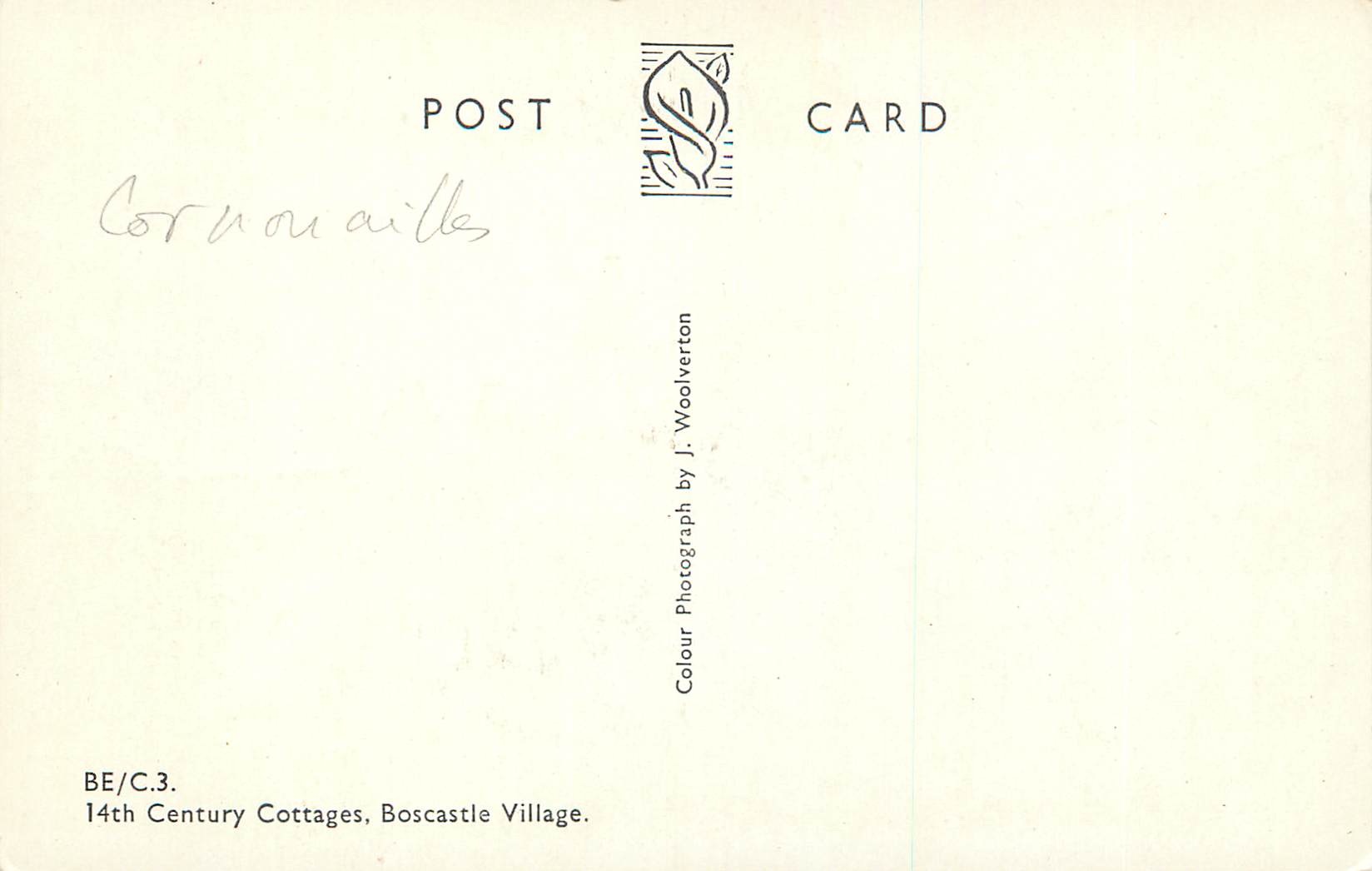 CPM Century Cottages Boscastle Village — Rückseite