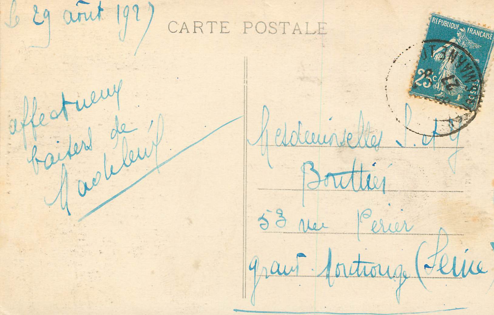 CPA Reims Eglise St Remy — Verso