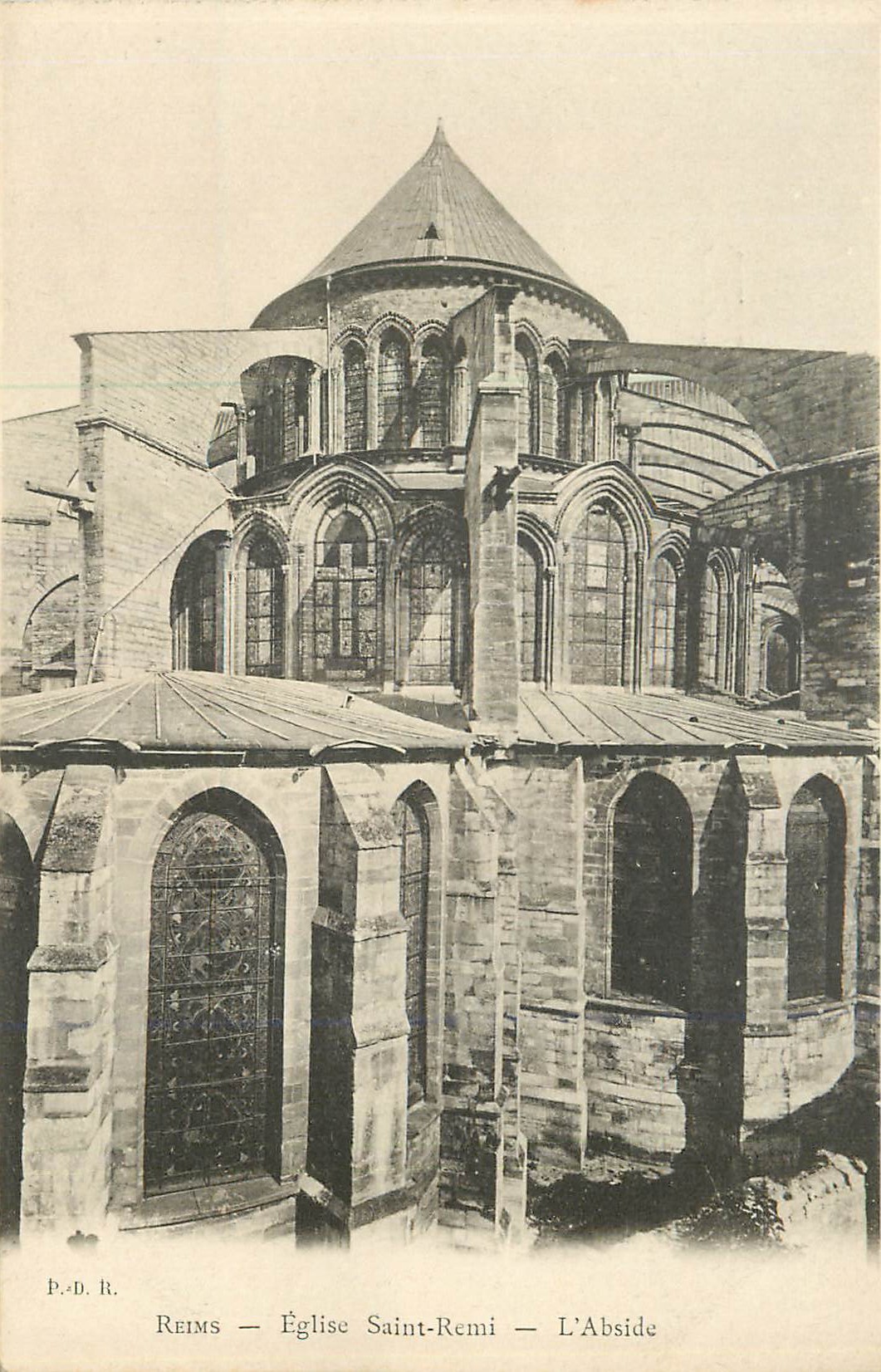 CPA Reims Basilique Saint Remi l'Abside