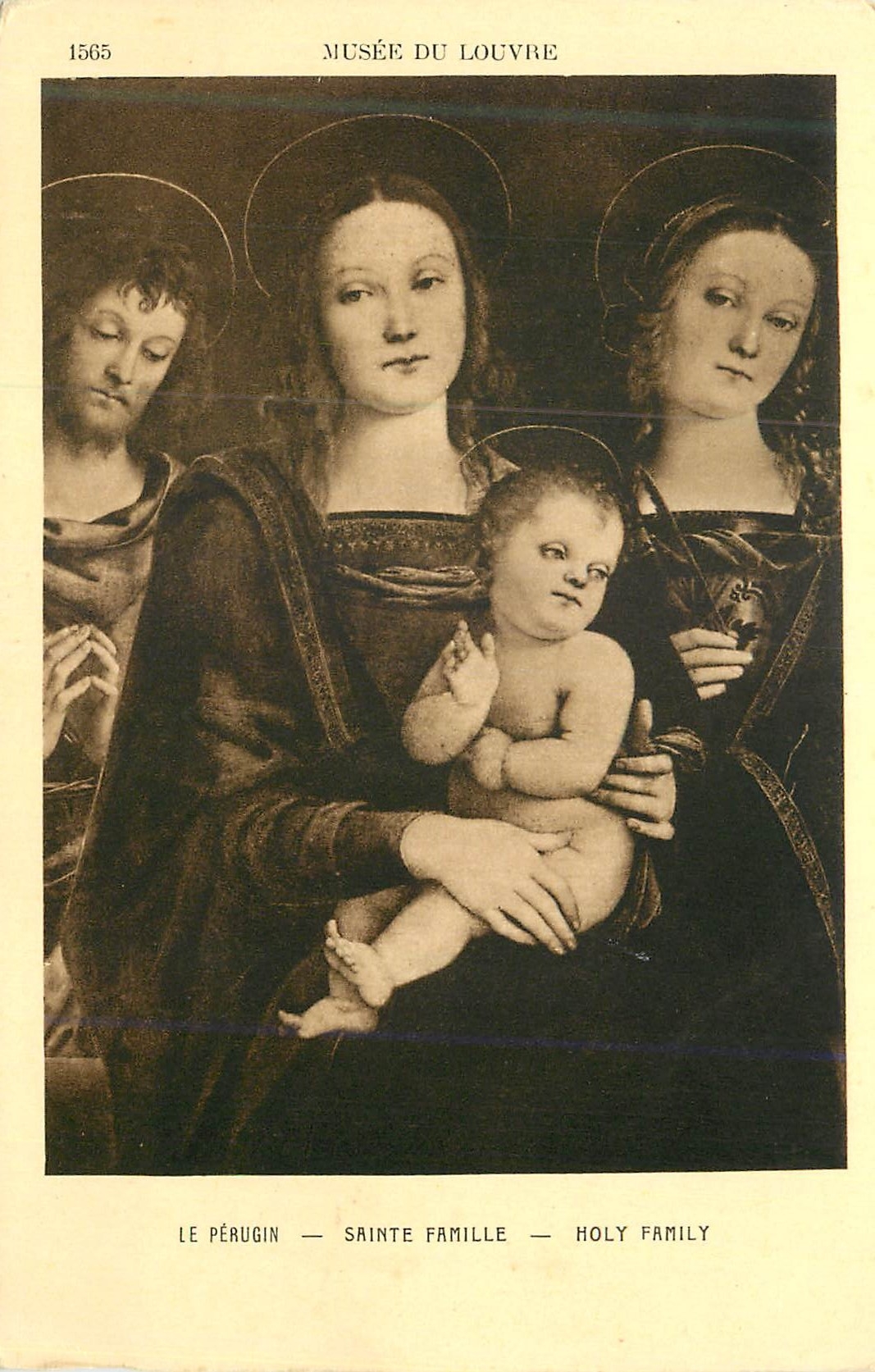 CPA Musee du Louvre le Perugin sainte Famille