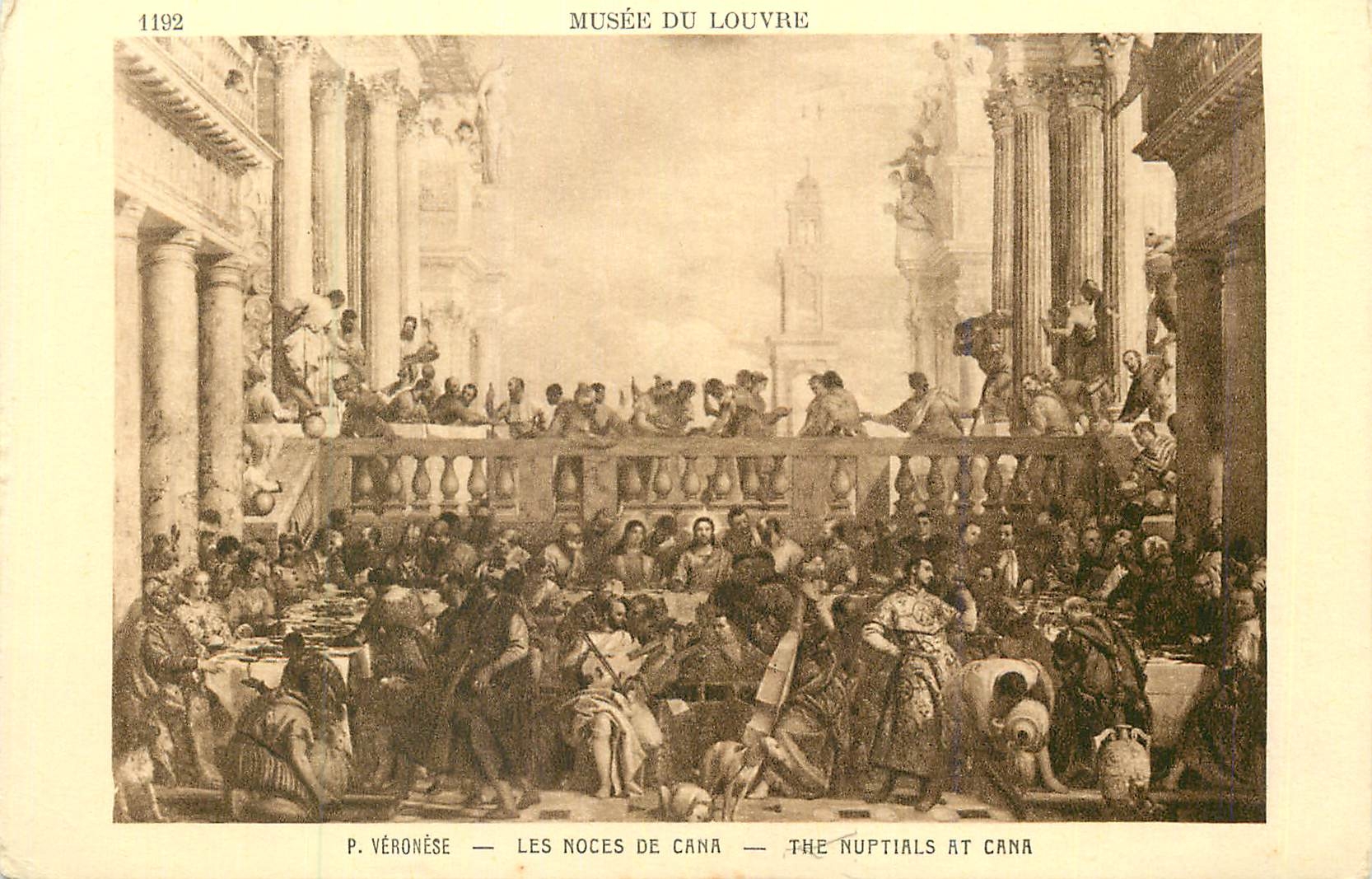 CPA Musee du Louvre Veronese les Noces de Cana
